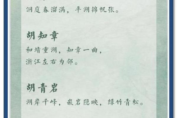 探索胡姓独特的名字寓意与历史背景