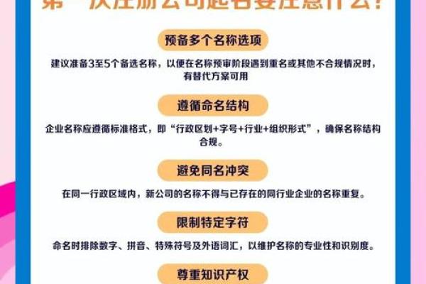 公司起名需遵循的法律条款与规定
