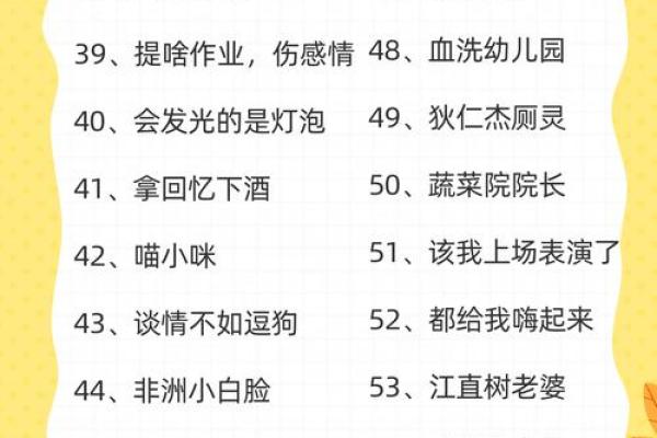 为你的新角色起个幽默名字，搞笑又不失个性