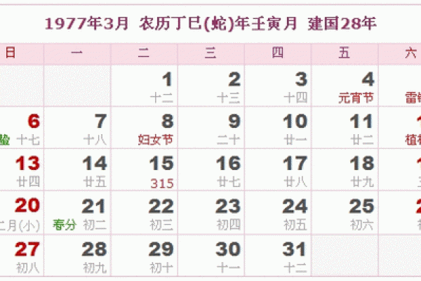 农历日历，让你了解每个重要节日