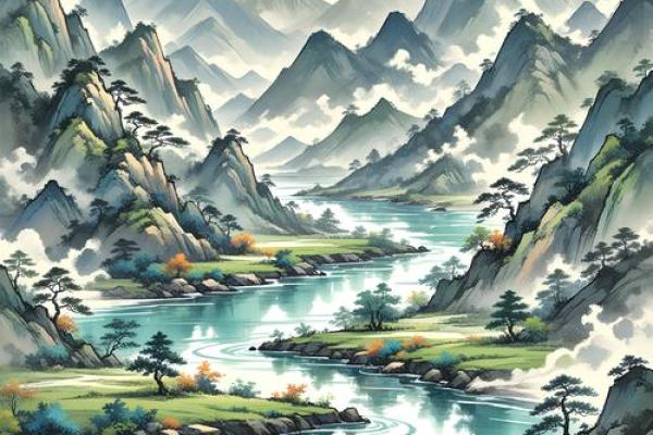 招财风水画：让财运如东风般畅通无阻的风景艺术
