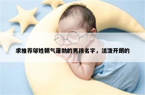 求推荐邬姓朝气蓬勃的男孩名字，活泼开朗的