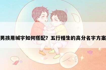 男孩用城字如何搭配？五行相生的高分名字方案